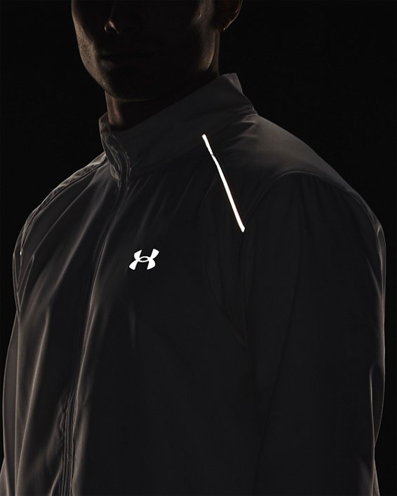 Men's UA Launch Jacket in White image number 7